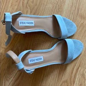 Steve Madden light blue shoes